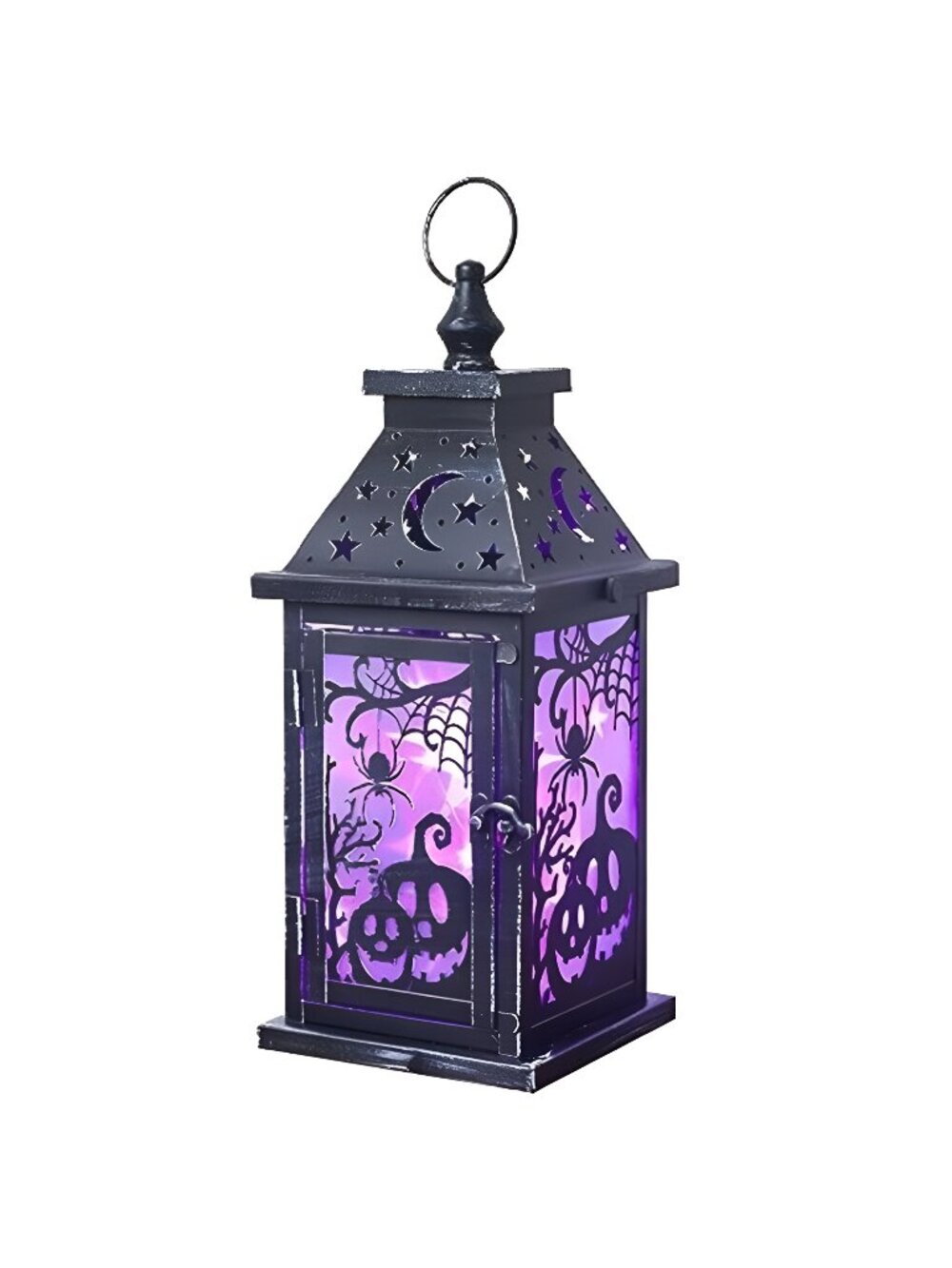 Halloween Decorations Indoor, 14.7" Decorative Spider&Pumpkin Candle Lantern